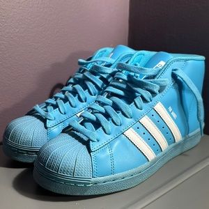 Adidas Originals Pro Model Shoes Cyan / Core White Men/Youth 6 Women’s 7.5